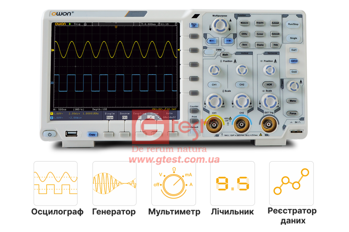 xDS3202A Осциллограф 200 МГц 2 канала купить в Украине