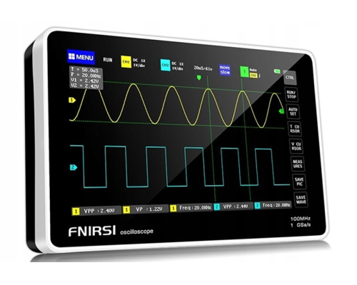 FNIRSI-1013D, портативный 2-х канальный осциллограф