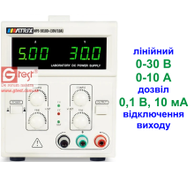 MPS-3010D+ 30 В, 10 А, блок живлення лінійний одноканальний