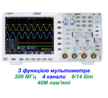 XDS3204E осциллограф, 200 МГц, 4 канала