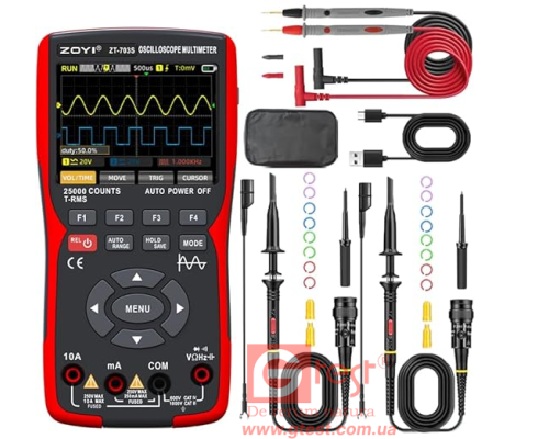 ZT-703S ZOYI Осцилограф-мультиметр-генератор сигналів 3 в 1