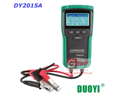 DUOYI DY2015A/DY2015 12 В и 24 В Тестер автомобильной аккумуляторной системы