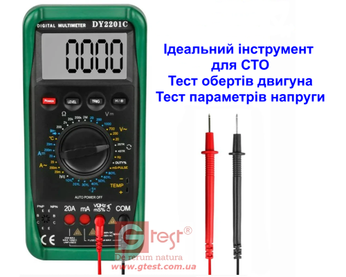 DUOYI DY2201C, РК-цифровий автомобільний мультиметр