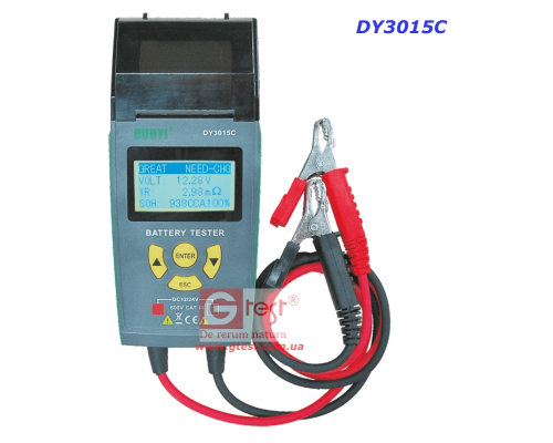 DUOYI DY3015C (12 В/24 В) Тестер автомобильных аккумуляторов с принтером в составе
