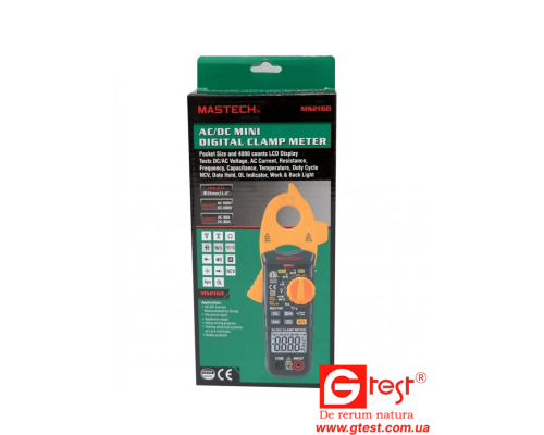 MS2160 Токоизмерительные клещи DCV/A, ACV/A