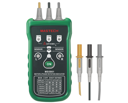 MS5901 Цифровой мультиметр, Индикатор чередования фаз двигателя