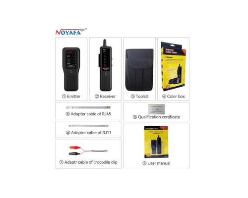 NF-812 Cетевой кабельный тестер для RJ45 и RJ11