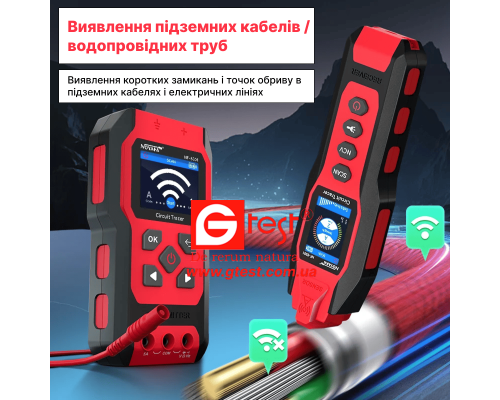 NF-824 Поиск выключателя и тестер GFCI с четким ЖК-дисплеем