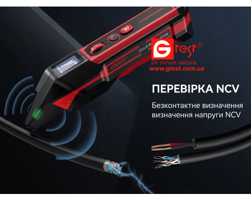 NF-824 Поиск выключателя и тестер GFCI с четким ЖК-дисплеем