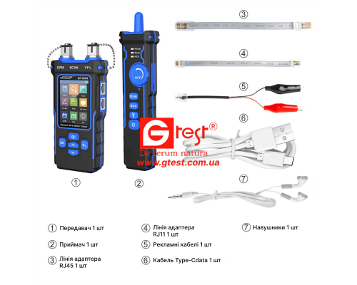 NF-8508 Багатофункціональний мережевий кабельний тестер 9 в 1