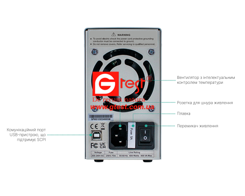 SPM6103, Источник питания постоянного тока + Мультиметр
