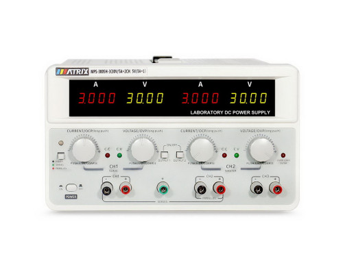 MPS-3003H-3 30 В, 3А, триканальне джерело живлення постійного струму