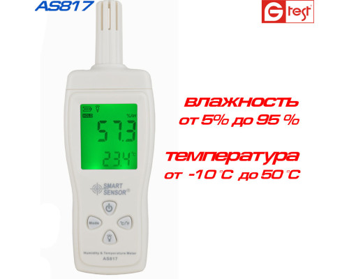 AS817 профессиональный термогигрометр