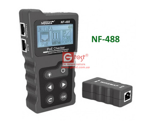 NOYAFA NF-488 Тестер проверки питания через Ethernet (PoE)