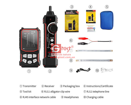 NF-808 Багатофункціональний кабельний трекер