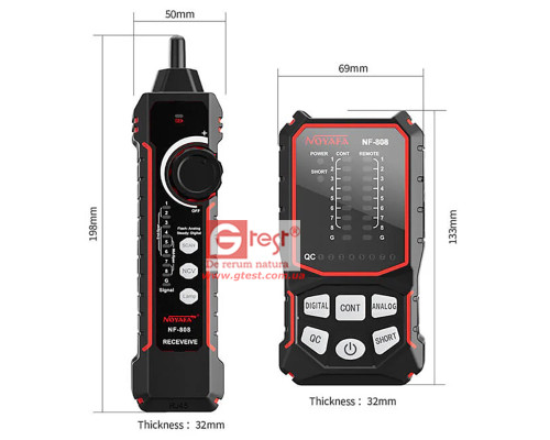 NF-808 Многофункциональный тестер сетевых кабелей