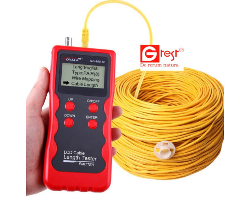 NF-868 кабельный тестер, измеритель длины кабеля