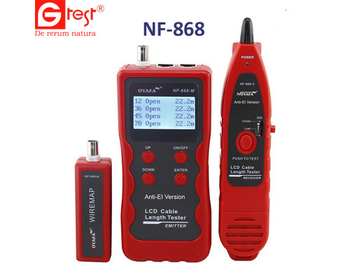 NF-868 кабельный тестер, измеритель длины кабеля