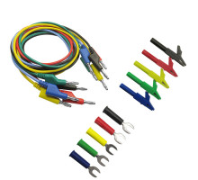 P1036A Силиконовые кабели для блока питания с набором клемм и зажимов "крокодил"