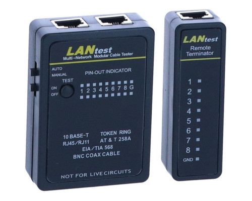 Професійний тестер мережевих кабелів Danicom UTP - FTP - S/FTP та коаксіальний кабель у чохлі - мережевий кабель