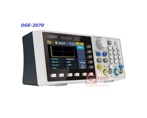 DGE2070 генератор сигналів OWON, 2 канали х 70МГц, 300МВ/с, AM, FM, PM, FSK, Sweep