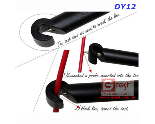 DUOYI DY12 (6В-12В-24В) Автомобильный аккумуляторный токоизмерительный крючок-карандаш