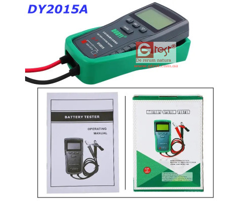 DUOYI DY2015A/DY2015 12 В и 24 В Тестер автомобильной аккумуляторной системы