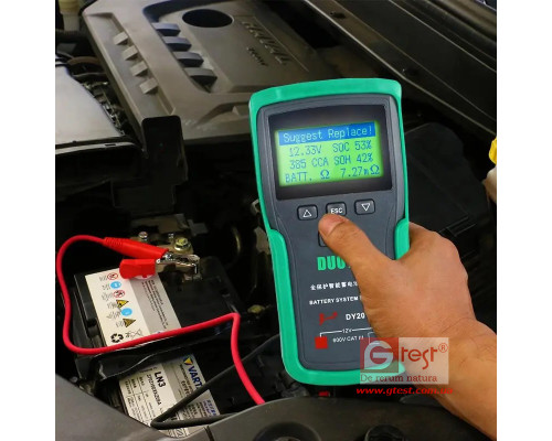 DUOYI DY2015A/DY2015 12 В и 24 В Тестер автомобильной аккумуляторной системы
