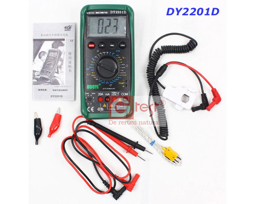 DUOYI DY2201D, ЖК-цифровой автомобильный мультиметр