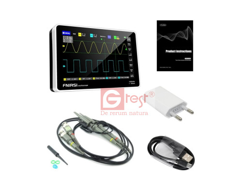 FNIRSI-1013D, портативный 2-х канальный осциллограф