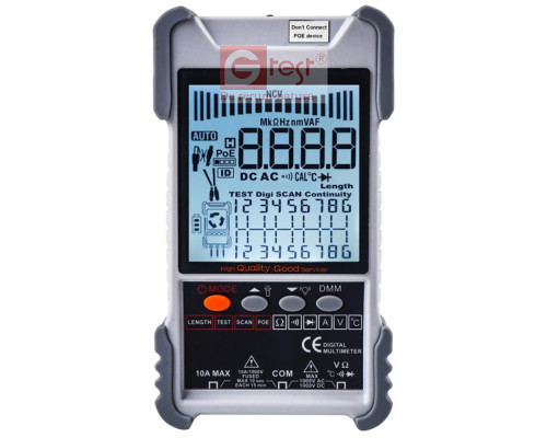 GY-618 Цифровий тестер із функцією мультиметра PoE
