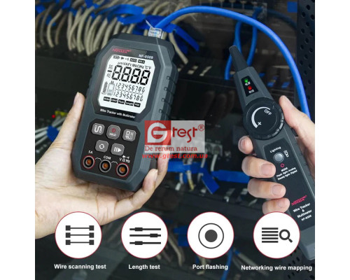 Noyafa NF-8509 Устройство отслеживания проводных сетей + мультиметр