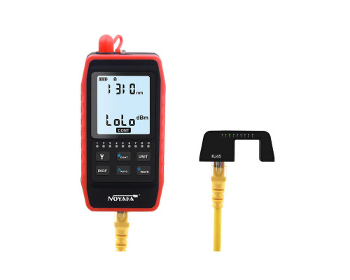 Оптический измеритель мощности серии NOYAFA NF-908 с визуальным локатором неисправностей и тестером сетевого кабеля