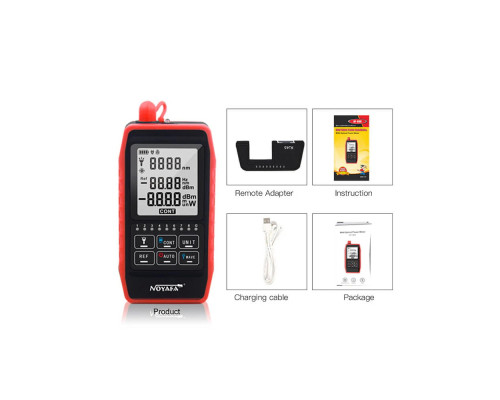 Оптический измеритель мощности серии NOYAFA NF-908 с визуальным локатором неисправностей и тестером сетевого кабеля