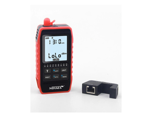Оптический измеритель мощности серии NOYAFA NF-908 с визуальным локатором неисправностей и тестером сетевого кабеля
