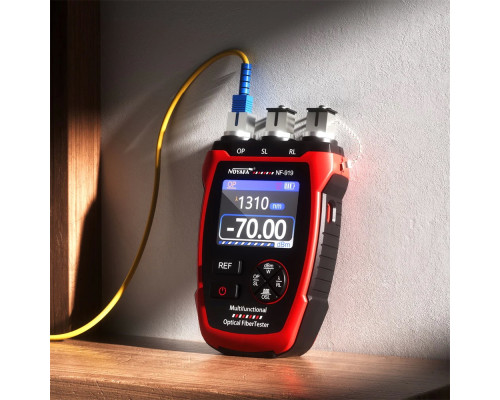 Многофункциональный тестер оптического волокна NOYAFA NF-919: интегрированный измеритель оптической мощности, источник света и VFL
