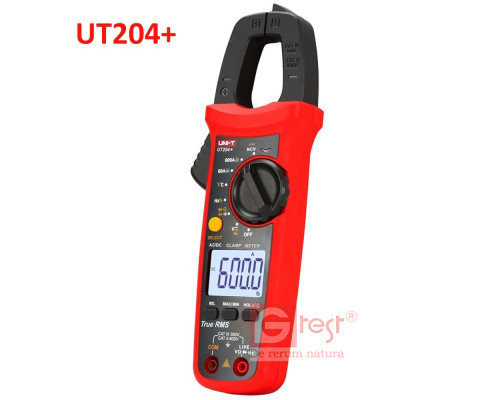 UT204+, 600A AC/DC, токоизмерительные клещи UNI-T, с функцией мультиметра