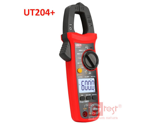 UT204+, 600A AC/DC, токоизмерительные клещи UNI-T, с функцией мультиметра