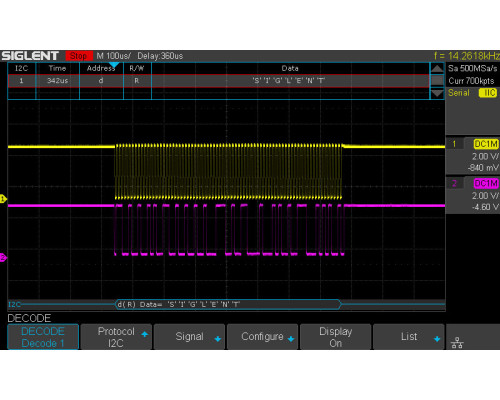SDS1202X-E осциллограф, 200 МГц, 1ГВ/с, 2 канала