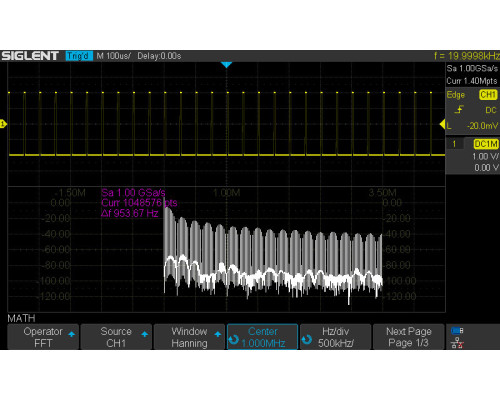 SDS1202X-E осциллограф, 200 МГц, 1ГВ/с, 2 канала