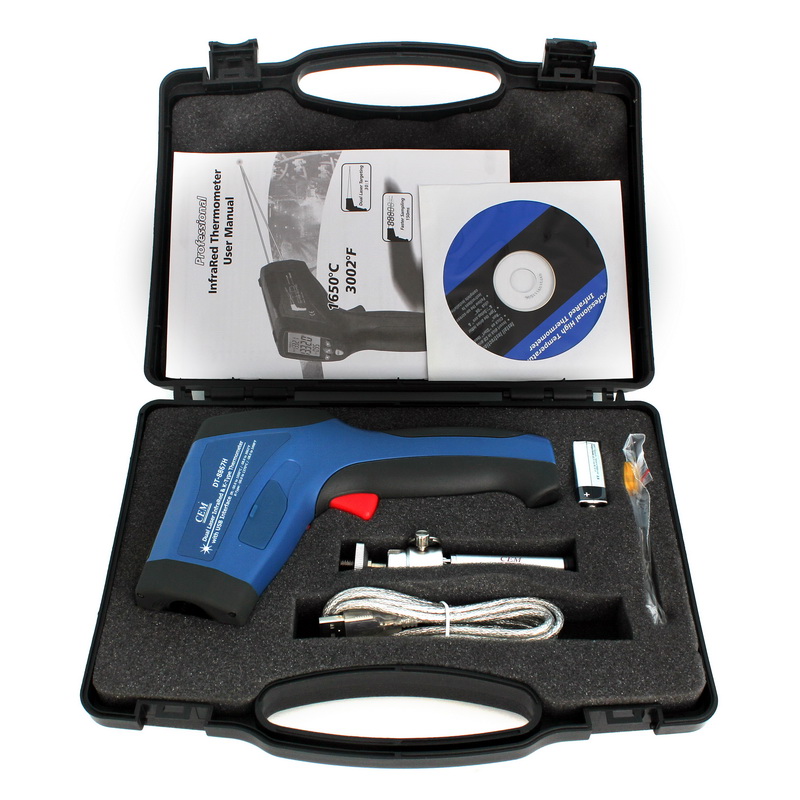 Комплектация пирометра C.E.M. DT8867H, DT8868H, DT8869H