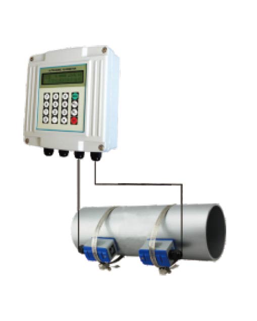 Монтаж расходомера TUF2000S для учёта объемного расхода воды