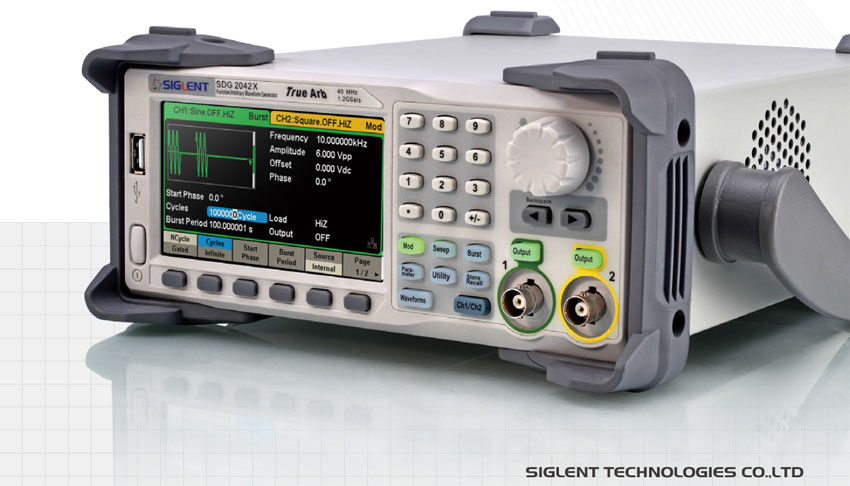 генератор Siglent SDG2122X, внешний вид