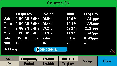Генератор SDG1005 Siglent: Функция качающегося генератора