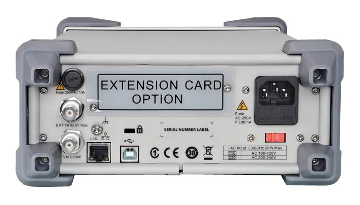 Вид на заднюю панель мультиметра Siglent SDM3065X