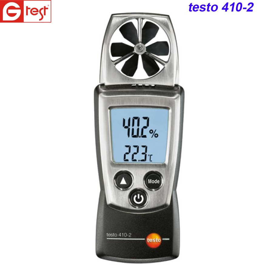 Крильчастий анемометр testo 410-2 з вимірюванням вологості