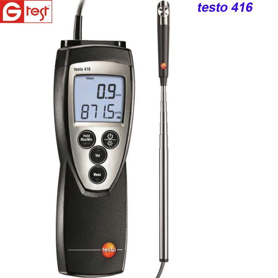 Професійний анемометр testo 416 з довгим зондом