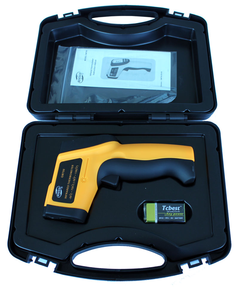 комплектація пірометра GM700 Benetech